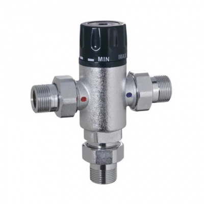 Термостатический смесительный клапан 1" НР 36-50°C Vieir